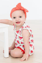 Load image into Gallery viewer, Watermelon Pom Pom Romper
