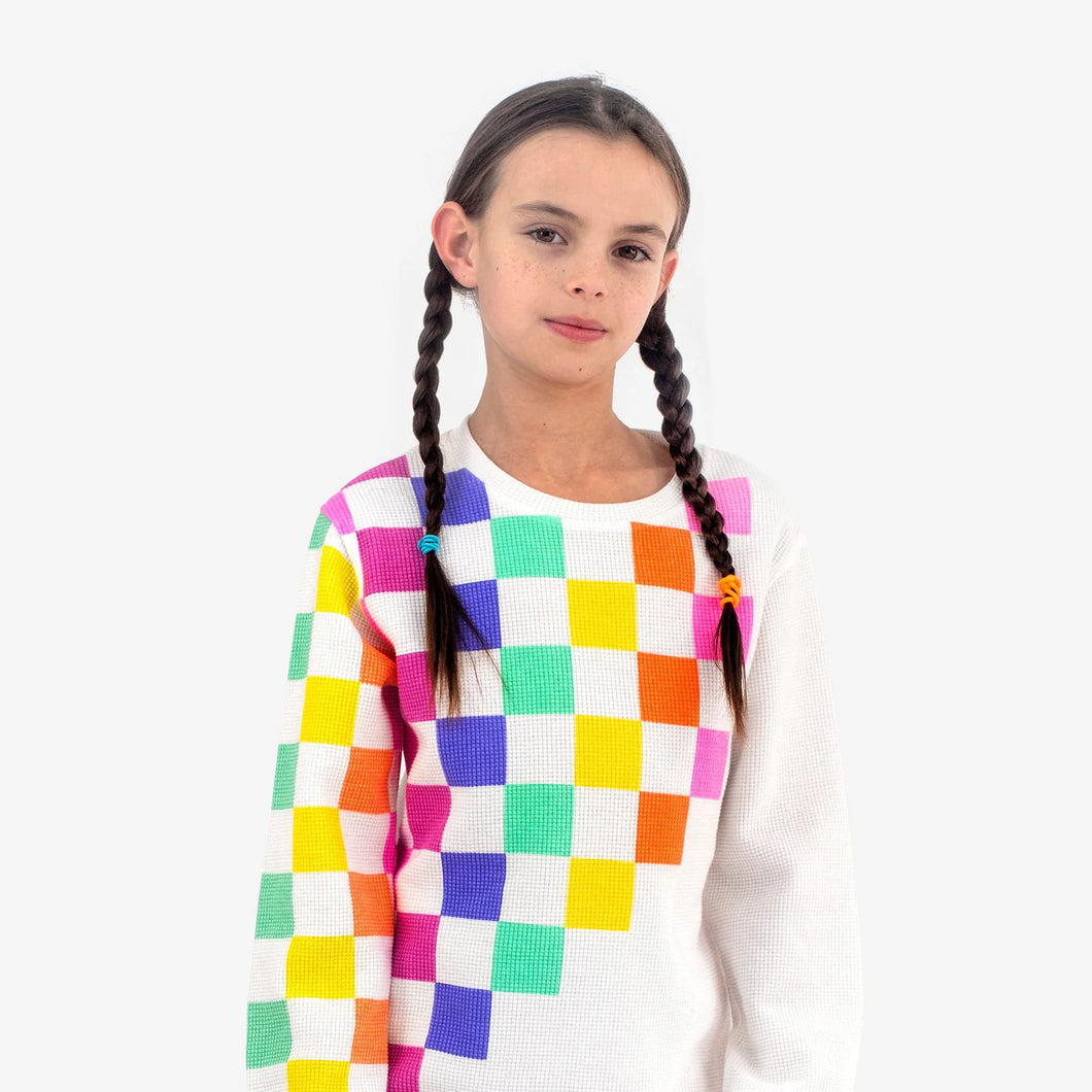 Checkerboard Ruby Sweatshirt