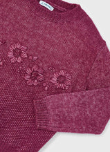 Load image into Gallery viewer, Hot Pink Flower Sweater
