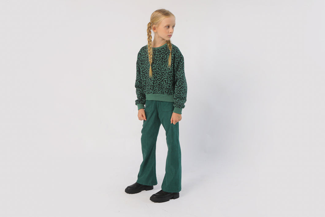 Teal Leopard Sweatshirt