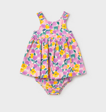 Load image into Gallery viewer, Lilac Floral Dress w Bloomers
