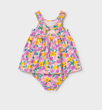 Load image into Gallery viewer, Lilac Floral Dress w Bloomers
