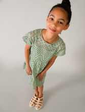Load image into Gallery viewer, Sage Eyelet Dress
