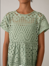 Load image into Gallery viewer, Sage Eyelet Dress
