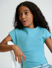 Load image into Gallery viewer, Light Blue Ribbed Tee
