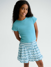 Load image into Gallery viewer, Light Blue Printed Skirt
