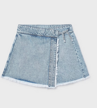 Load image into Gallery viewer, Light Denim Wrap Skort
