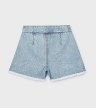 Load image into Gallery viewer, Light Denim Wrap Skort
