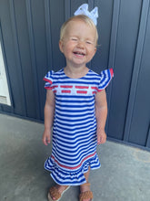 Load image into Gallery viewer, Red White &amp; Blue Star Dress
