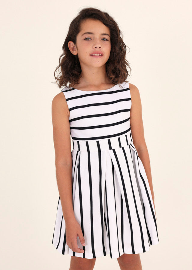 Keyhole Stripe Dress