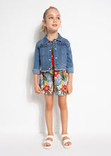 Load image into Gallery viewer, Ruffle Denim Jacket
