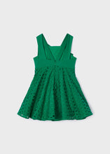 Load image into Gallery viewer, Emerald Eyelet Dress
