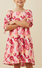 Load image into Gallery viewer, Large Flower Puff Sleeve Dress
