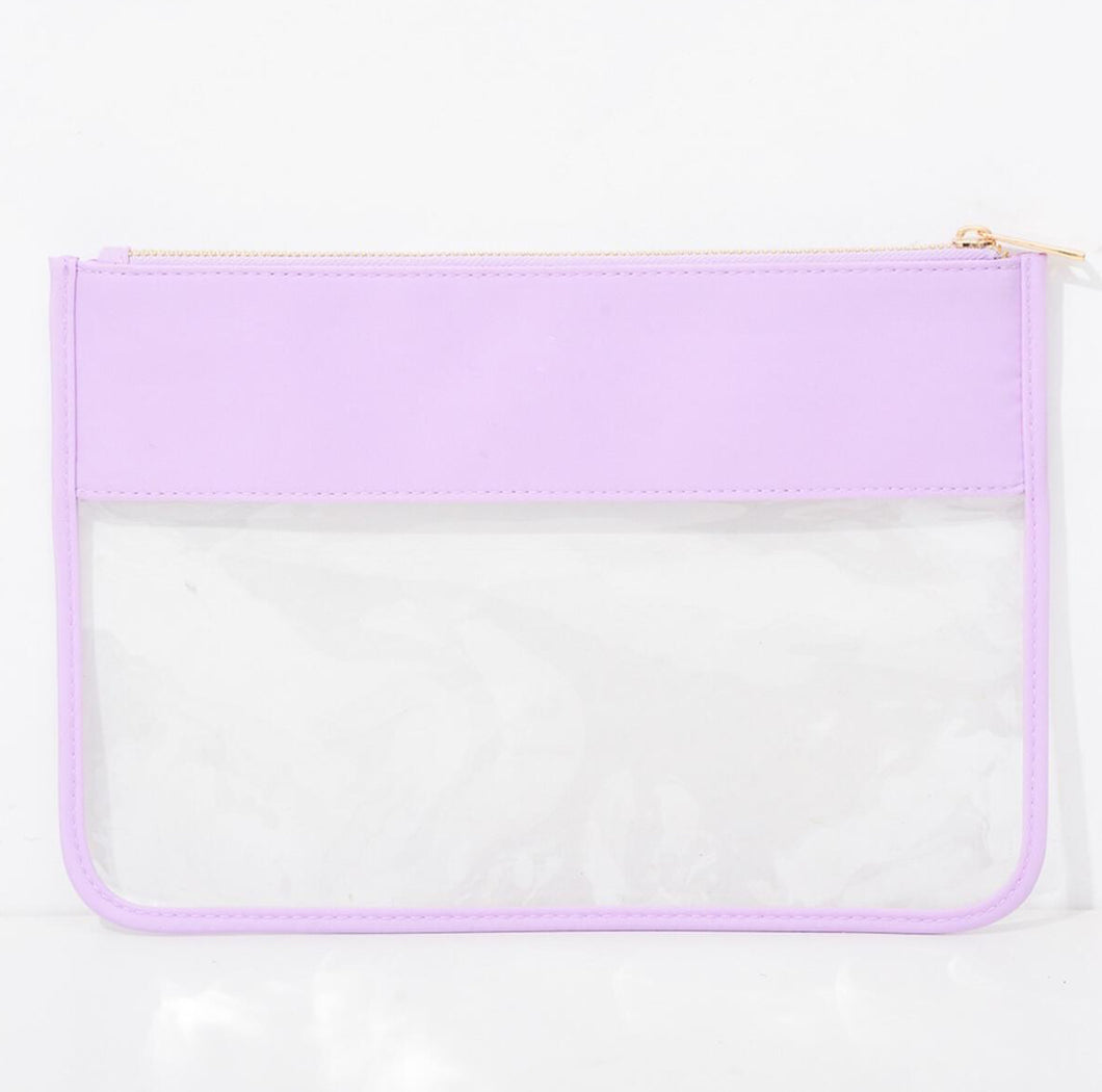 Periwinkle Clear Pouch