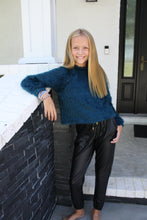 Load image into Gallery viewer, Teal Shaggy Pullover
