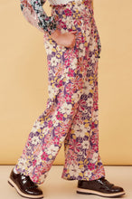 Load image into Gallery viewer, Girl&#39;s Purple Floral Pant

