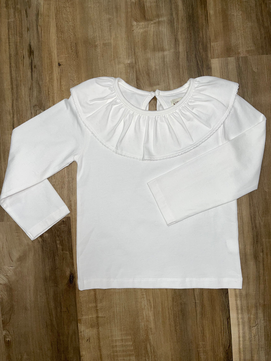 White Ruffle Collar