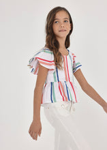 Load image into Gallery viewer, Multi Stripe Peplum

