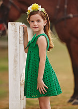Load image into Gallery viewer, Emerald Eyelet Dress
