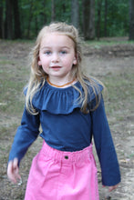 Load image into Gallery viewer, Navy Ruffle Collar

