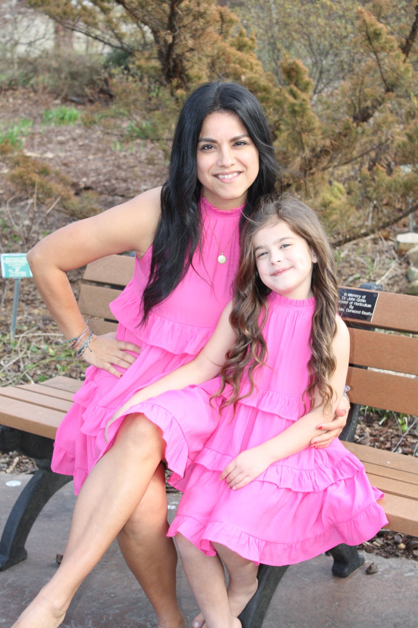 Adult Hot Pink Babydoll Dress Growing Wild MKY Adult Hot Pink Babydoll Dress Growing Wild MKY