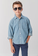 Load image into Gallery viewer, Boys Chambray Button Up
