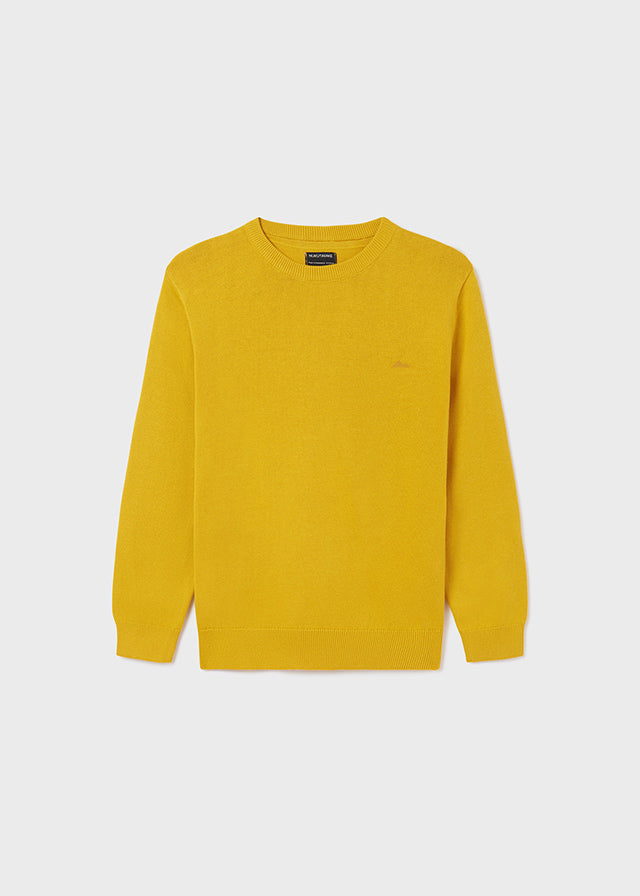 Gold Basic Cotton Sweater