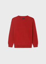 Load image into Gallery viewer, Red Basic Cotton Sweater
