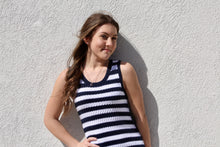 Load image into Gallery viewer, Navy Crochet Dress
