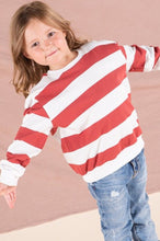 Load image into Gallery viewer, Cotton Red Stripe Sweatshirt
