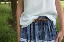 Load image into Gallery viewer, Indigo Distressed Skirt
