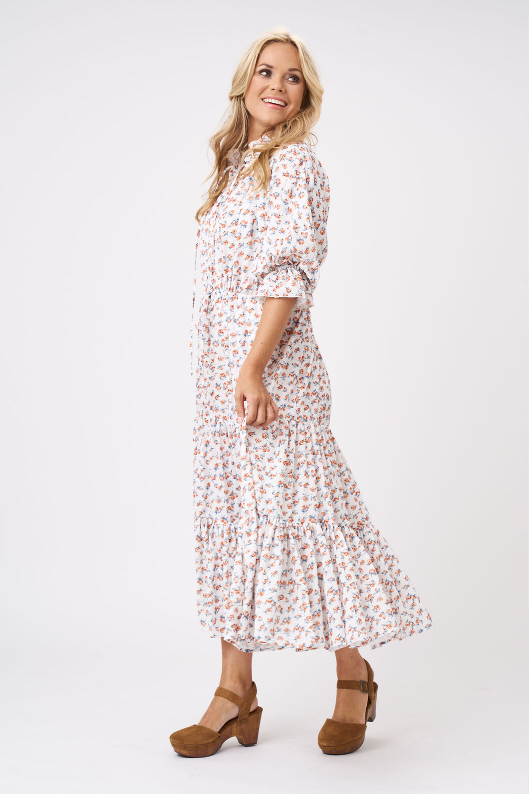 Adult Floral Maxi Ruffle